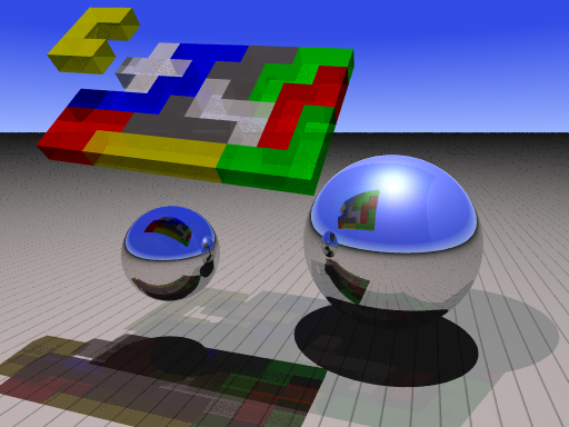 Raytraced pentomino solution Raytraced pentomino solution